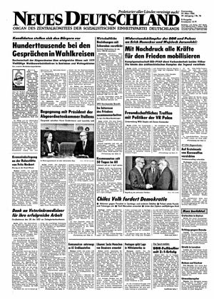 Neues Deutschland Online-Archiv vom 29.03.1984