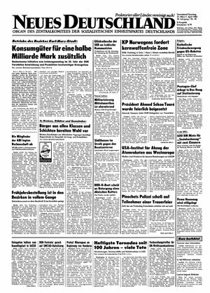 Neues Deutschland Online-Archiv vom 31.03.1984
