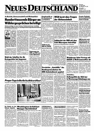 Neues Deutschland Online-Archiv vom 10.04.1984