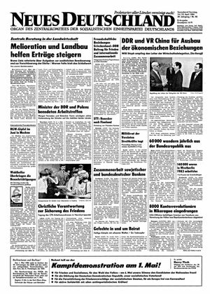Neues Deutschland Online-Archiv vom 14.04.1984