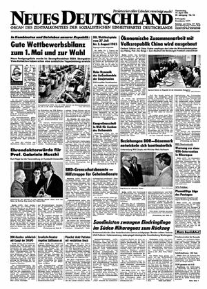 Neues Deutschland Online-Archiv vom 19.04.1984