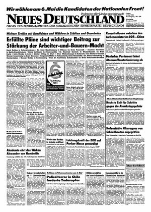 Neues Deutschland Online-Archiv vom 04.05.1984
