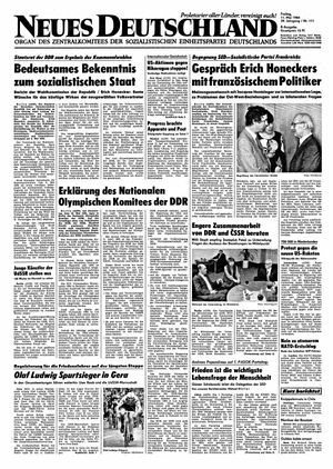 Neues Deutschland Online-Archiv vom 11.05.1984