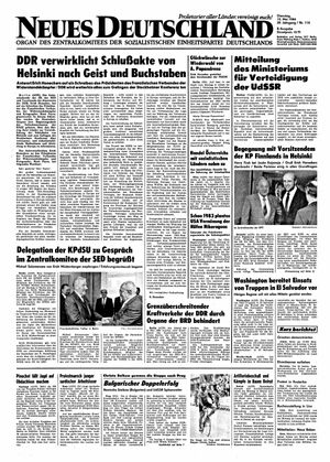 Neues Deutschland Online-Archiv vom 15.05.1984