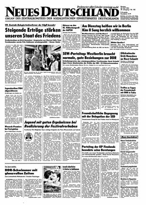 Neues Deutschland Online-Archiv vom 28.05.1984