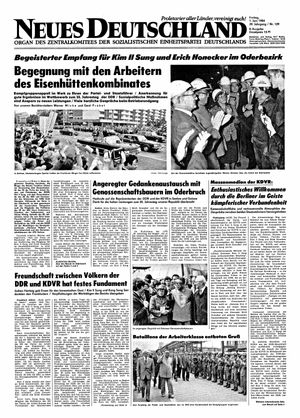 Neues Deutschland Online-Archiv vom 01.06.1984