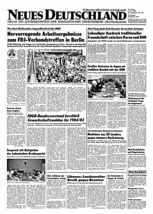 Neues Deutschland Online-Archiv vom 05.06.1984