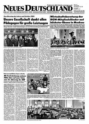 Neues Deutschland Online-Archiv vom 13.06.1984