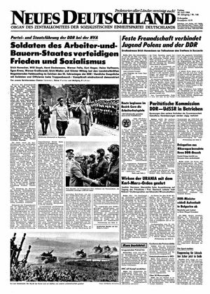 Neues Deutschland Online-Archiv vom 22.06.1984