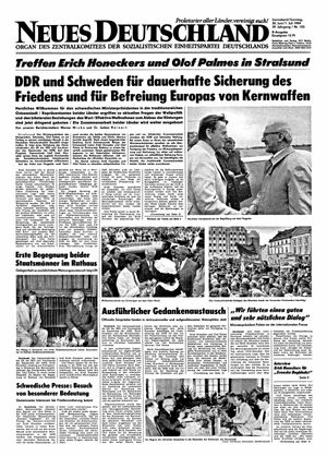 Neues Deutschland Online-Archiv vom 30.06.1984