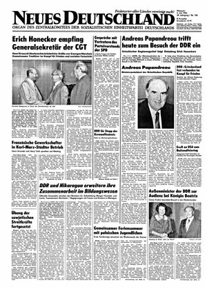 Neues Deutschland Online-Archiv vom 04.07.1984