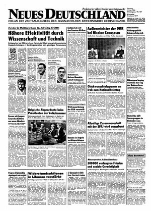 Neues Deutschland Online-Archiv vom 17.07.1984