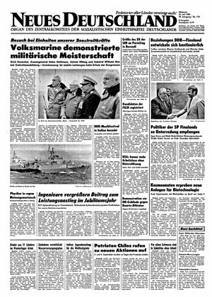 Neues Deutschland Online-Archiv vom 25.07.1984