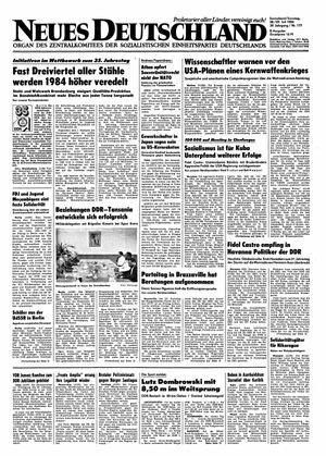 Neues Deutschland Online-Archiv on Jul 28, 1984