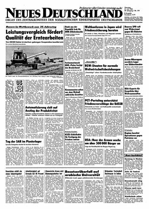 Neues Deutschland Online-Archiv vom 31.07.1984