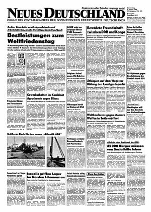 Neues Deutschland Online-Archiv vom 02.08.1984