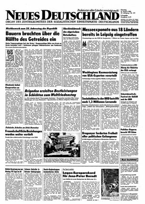 Neues Deutschland Online-Archiv vom 21.08.1984
