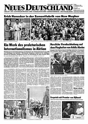Neues Deutschland Online-Archiv vom 14.09.1984