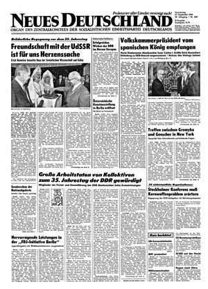 Neues Deutschland Online-Archiv vom 27.09.1984