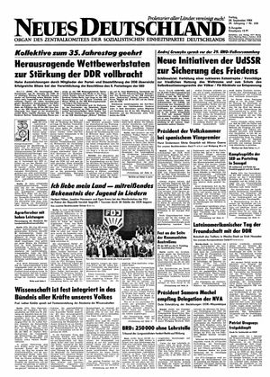 Neues Deutschland Online-Archiv vom 28.09.1984