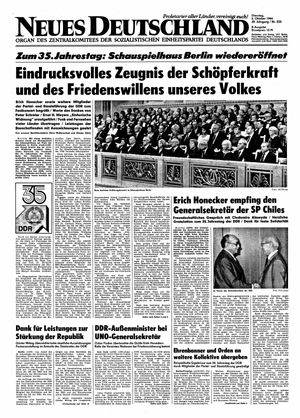 Neues Deutschland Online-Archiv vom 02.10.1984