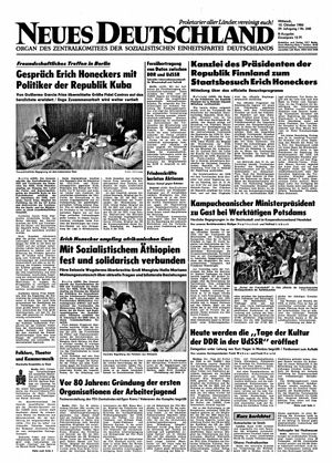 Neues Deutschland Online-Archiv vom 10.10.1984