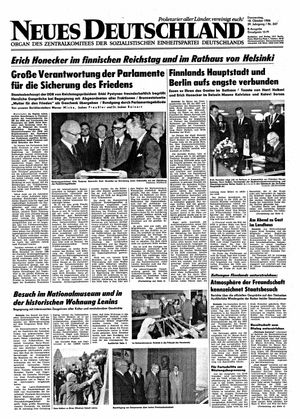 Neues Deutschland Online-Archiv vom 18.10.1984