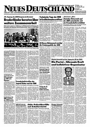 Neues Deutschland Online-Archiv vom 30.10.1984