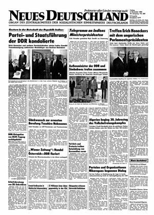 Neues Deutschland Online-Archiv vom 02.11.1984
