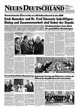 Neues Deutschland Online-Archiv vom 06.11.1984