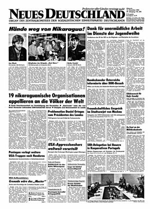 Neues Deutschland Online-Archiv vom 14.11.1984