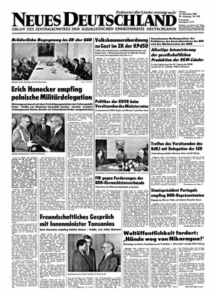 Neues Deutschland Online-Archiv on Nov 16, 1984