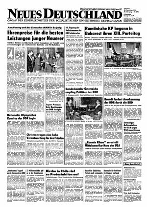 Neues Deutschland Online-Archiv vom 20.11.1984