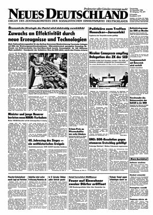 Neues Deutschland Online-Archiv vom 22.11.1984