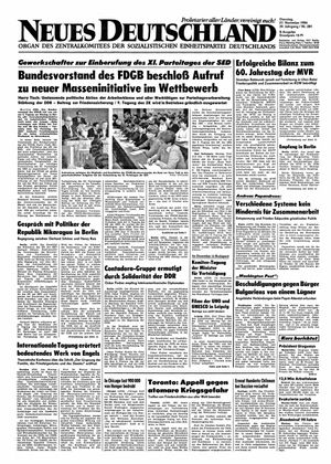 Neues Deutschland Online-Archiv vom 27.11.1984