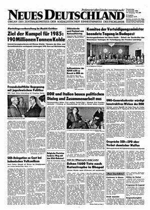 Neues Deutschland Online-Archiv vom 06.12.1984