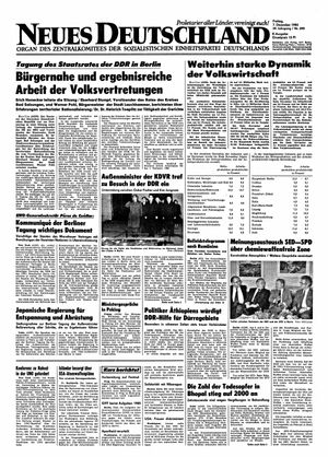 Neues Deutschland Online-Archiv on Dec 7, 1984
