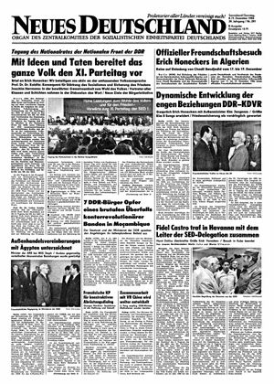 Neues Deutschland Online-Archiv vom 08.12.1984