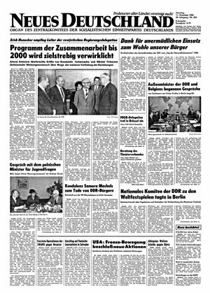 Neues Deutschland Online-Archiv vom 11.12.1984