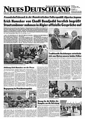 Neues Deutschland Online-Archiv vom 18.12.1984