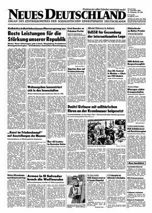 Neues Deutschland Online-Archiv vom 27.12.1984