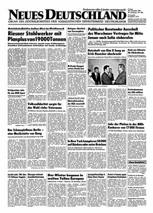 Neues Deutschland Online-Archiv vom 28.12.1984
