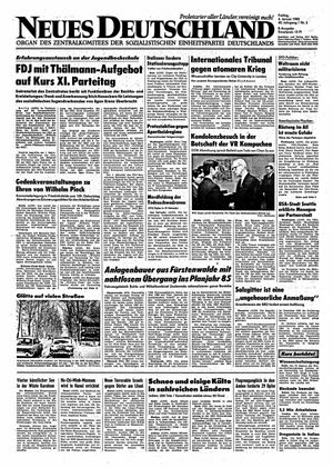 Neues Deutschland Online-Archiv vom 04.01.1985