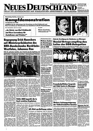 Neues Deutschland Online-Archiv vom 12.01.1985