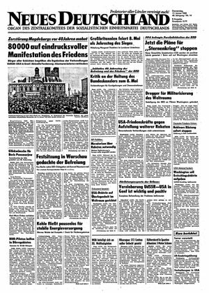 Neues Deutschland Online-Archiv vom 17.01.1985