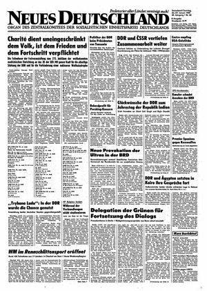 Neues Deutschland Online-Archiv vom 26.01.1985