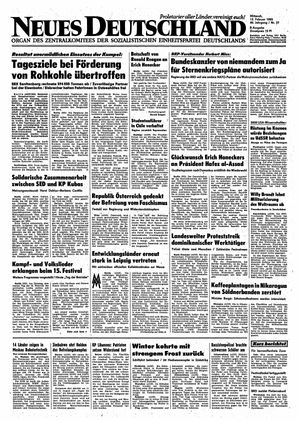 Neues Deutschland Online-Archiv vom 13.02.1985