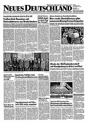Neues Deutschland Online-Archiv vom 22.02.1985