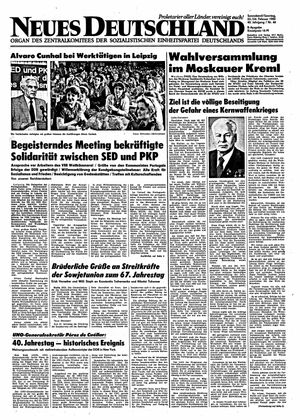 Neues Deutschland Online-Archiv vom 23.02.1985