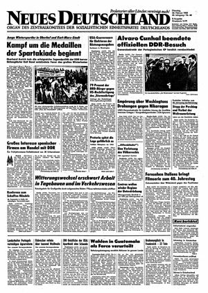 Neues Deutschland Online-Archiv vom 26.02.1985